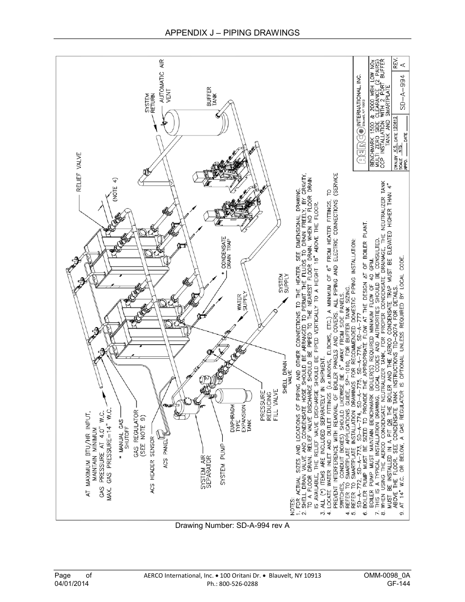 AERCO BMK 2000DF User Manual | Page 188 / 196