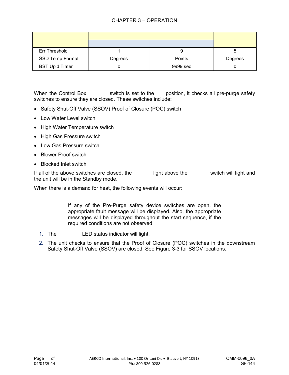 10 start sequence | AERCO BMK 2000DF User Manual | Page 48 / 196