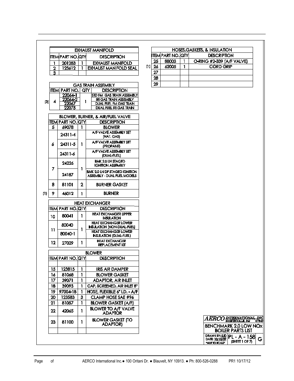 Benchmark 2.0ln low nox boiler, Gf-123 | AERCO BMK 2.0 LN October 2012 User Manual | Page 144 / 172