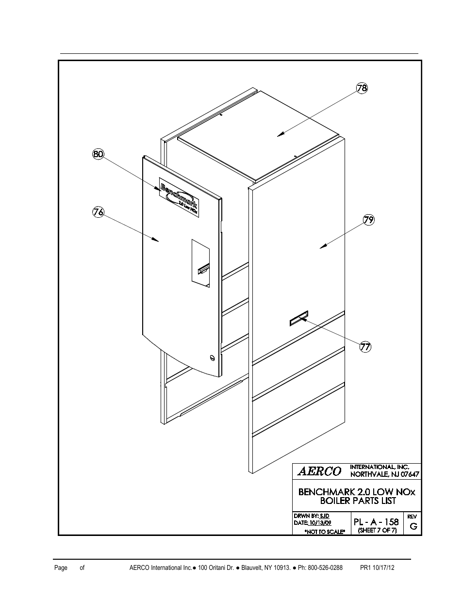 Benchmark 2.0ln low nox boiler, Gf-123 | AERCO BMK 2.0 LN October 2012 User Manual | Page 150 / 172
