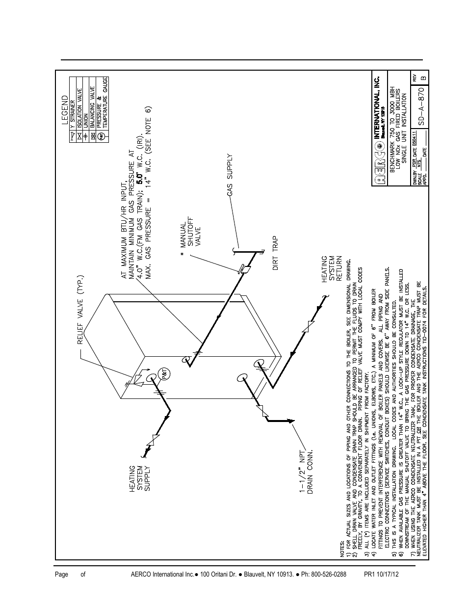Benchmark 2.0ln low nox boiler, Gf-123 | AERCO BMK 2.0 LN October 2012 User Manual | Page 152 / 172