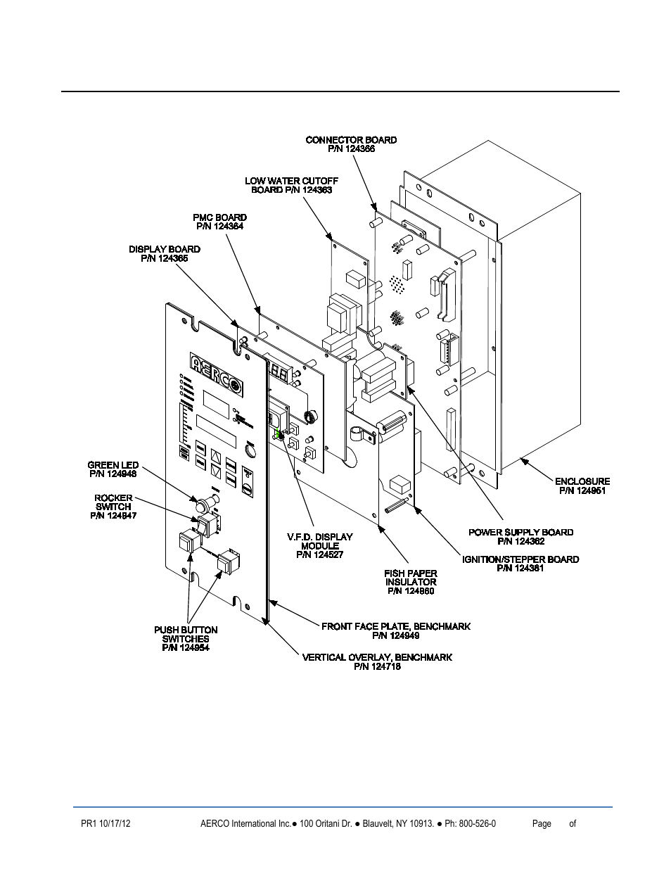 Appendix j: benchmark control panel features, Gf-123, Benchmark 2.0ln low nox boiler | AERCO BMK 2.0 LN October 2012 User Manual | Page 165 / 172