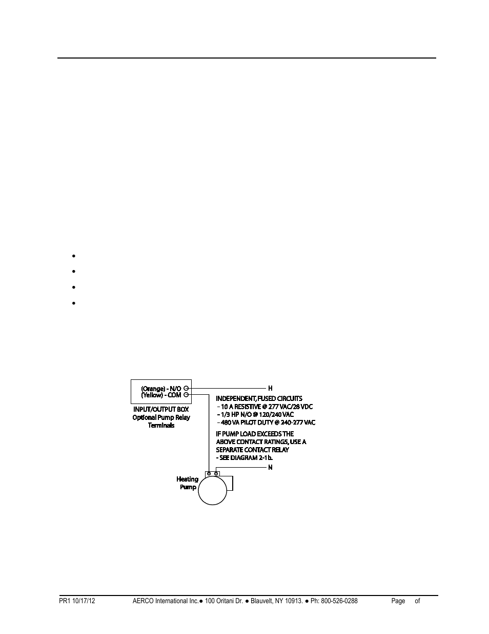 13 benchmark pump relay option, Gf-123, Benchmark 2.0ln low nox boiler | AERCO BMK 2.0 LN October 2012 User Manual | Page 31 / 172