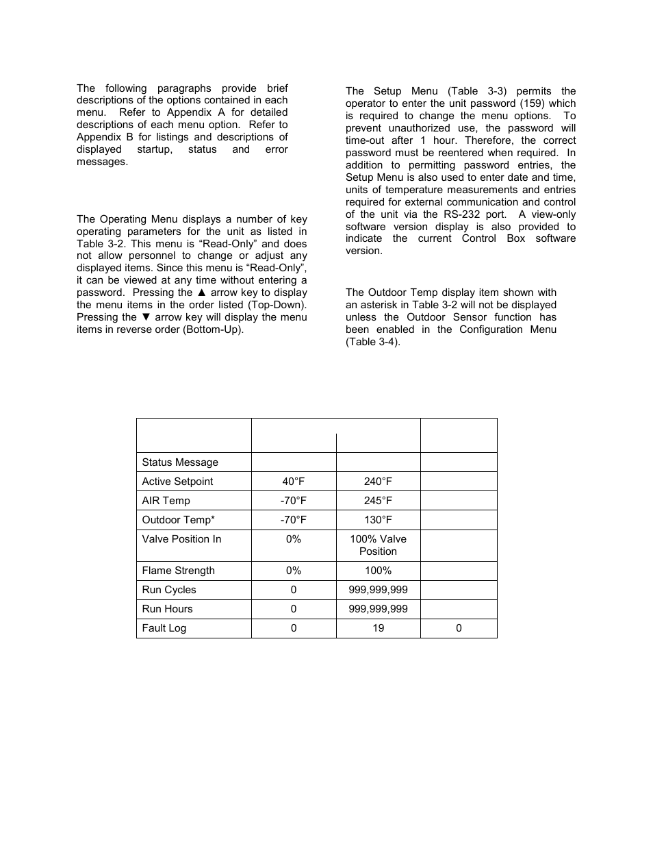 4 operating menu, 5 setup menu, Control panel operating procedures | AERCO BMK 2.0 LN Nat. Gas June 2010 User Manual | Page 29 / 125