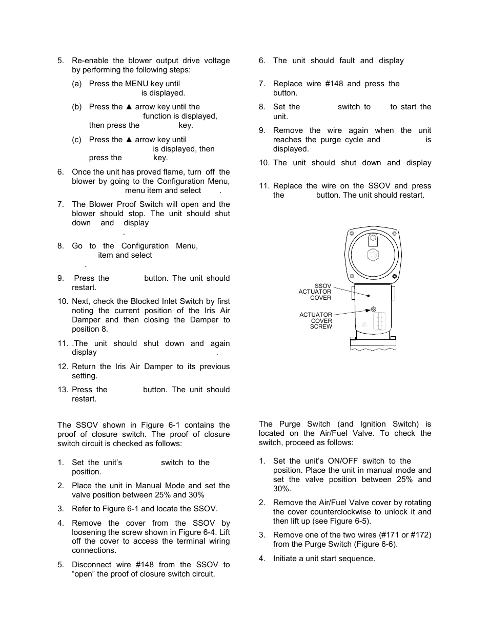 9 ssov proof of closure switch, 10 purge switch open during purge, Safety device testing | AERCO BMK 2.0 LN Nat. Gas June 2010 User Manual | Page 55 / 125