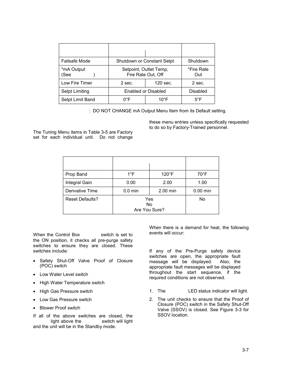 7 tuning menu, 8 start sequence, Control panel operating procedures | AERCO BMK 2.0 LN Natural Gas 2008 User Manual | Page 27 / 111