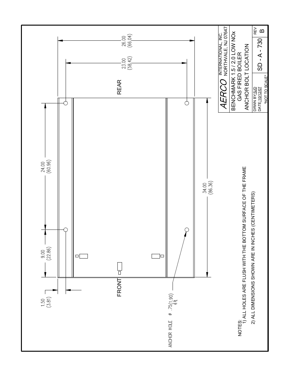 Appendix f, Sd - a - 730 b | AERCO BMK 2.0 LN Natural Gas 2008 User Manual | Page 86 / 111