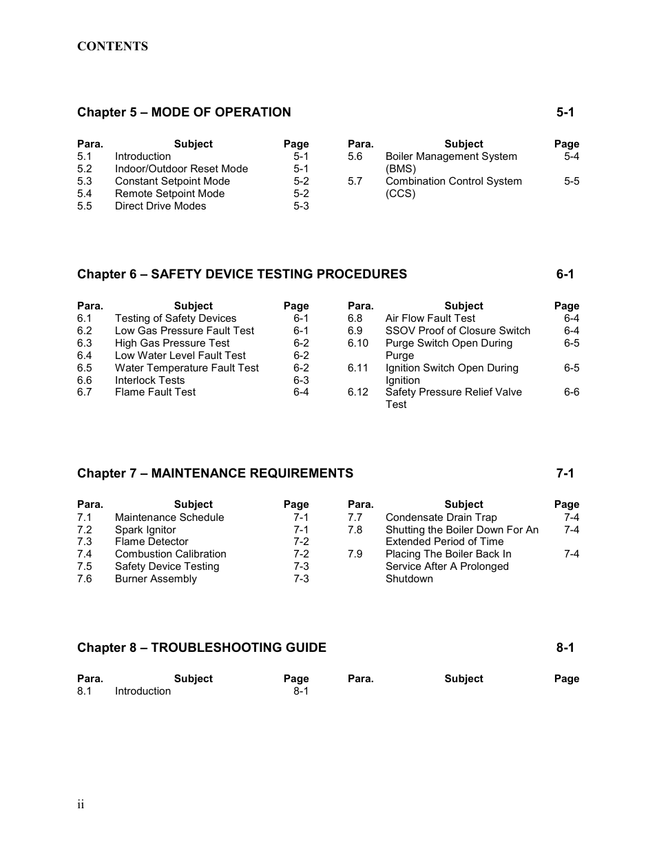 AERCO BMK 2.0 LN Nat. Gas for Mass. only User Manual | Page 6 / 113