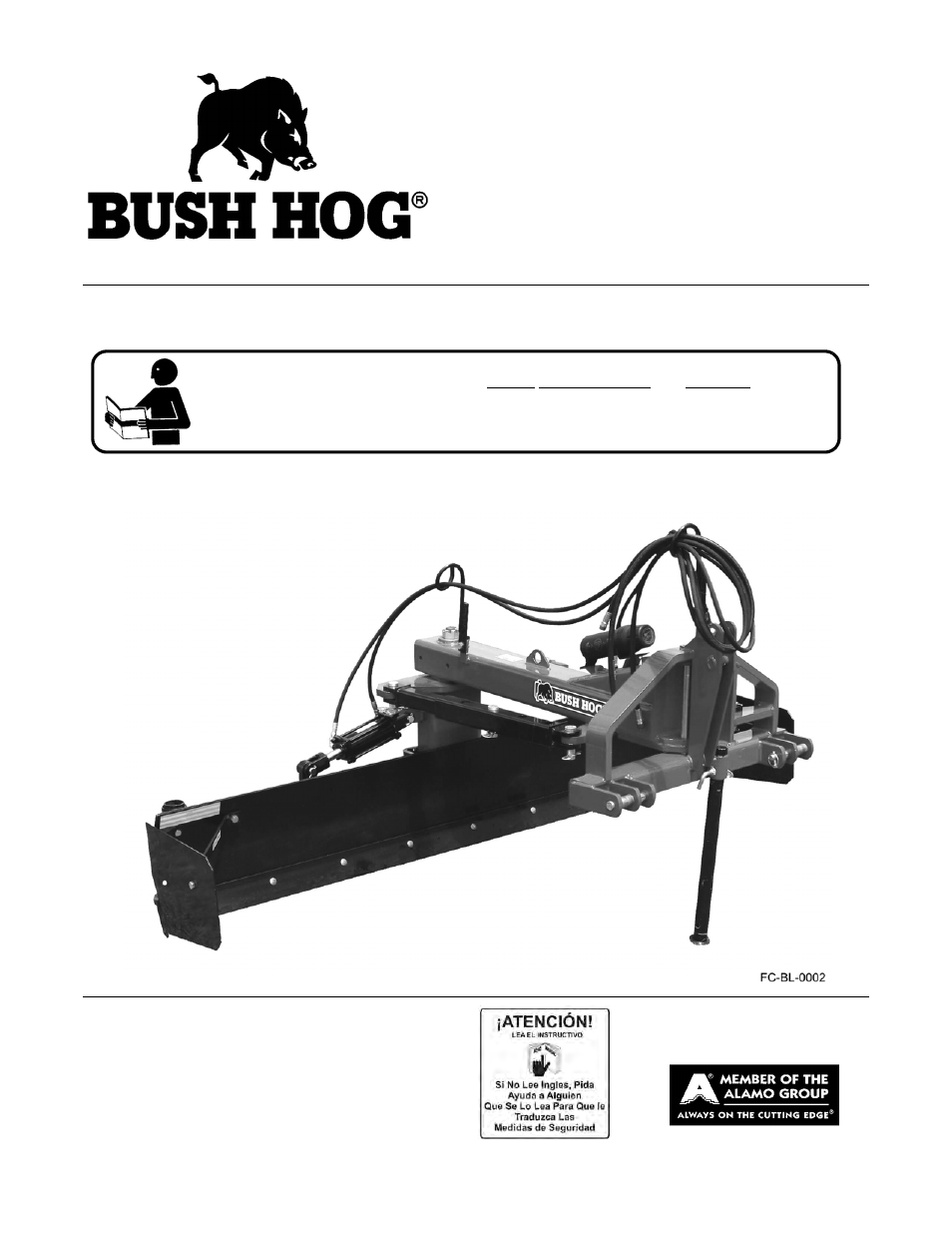 Bush Hog FC-BL-0002 User Manual | 62 pages