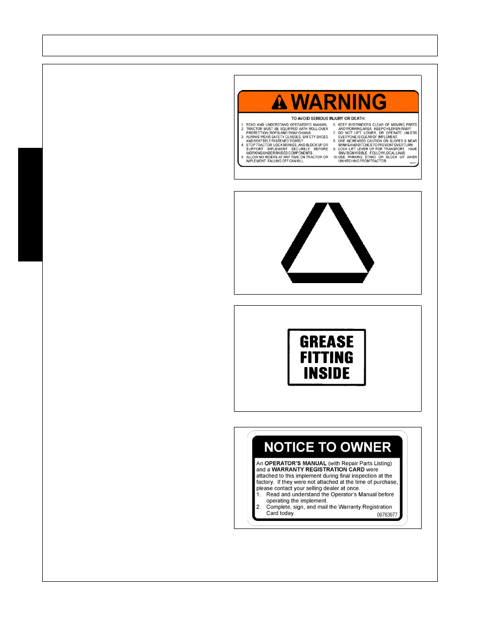 Safety | Bush Hog FC-BL-0002 User Manual | Page 16 / 62