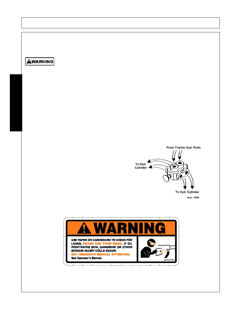 Hydraulic system, Selector valve (accessory equipment), Assembly | Assembl y | Bush Hog FC-BL-0002 User Manual | Page 30 / 62