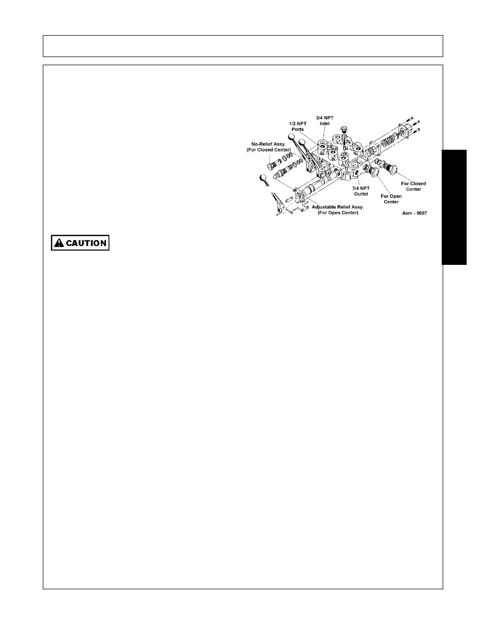 Hydraulic control valve (accessory equipment), Hydraulic control valve (accessory equipment) -7, Assembly | Assembl y | Bush Hog FC-BL-0002 User Manual | Page 31 / 62