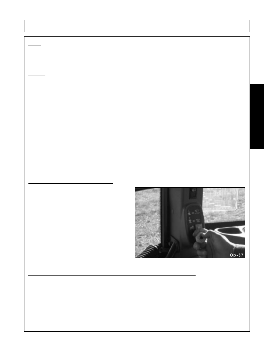 Utility, Grading, Backfilling | 2 shutting down the implement, Disconnecting the blade from the tractor, Operation, Opera t ion | Bush Hog FC-BL-0002 User Manual | Page 49 / 62