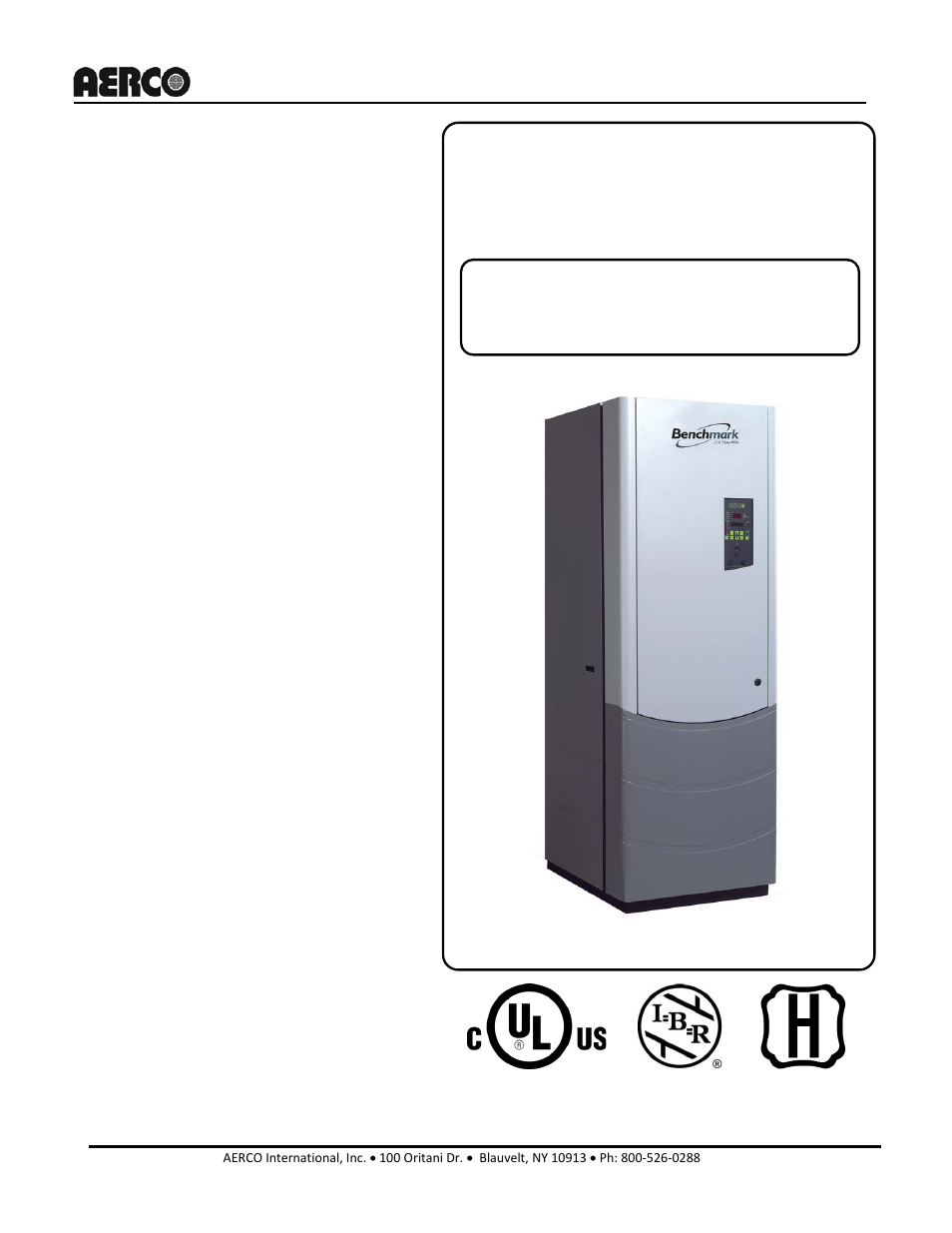 AERCO BMK 2.0 LN Dual Fuel Serial G-11-2402 and UP User Manual | 160 pages