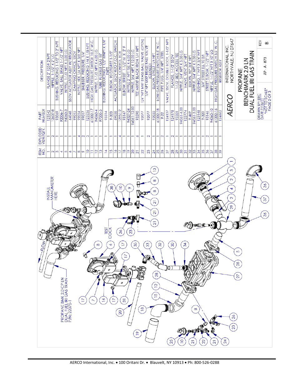 Benchmark 2.0ln dual-fuel low nox boiler, Gf-127 | AERCO BMK 2.0 LN Dual Fuel Serial G-11-2402 and UP User Manual | Page 127 / 160