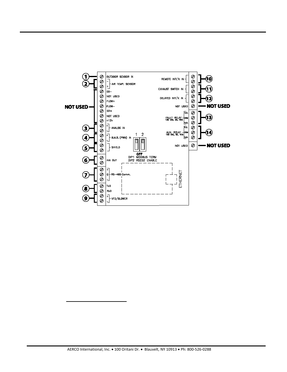 10 i/o box connections, 1 outdoor sensor in (1), Benchmark 2.0ln dual-fuel low nox boiler | Gf-127 | AERCO BMK 2.0 LN Dual Fuel Serial G-11-2402 and UP User Manual | Page 21 / 160