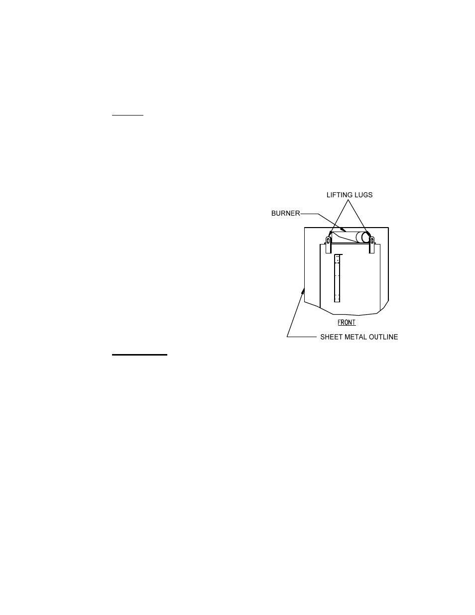 Boiler clearances, 3 installation, Setting the unit | Figure 2.2, Lifting lug location, 2 supply and return piping, Figure 2.3, Supply and return location, Installation | AERCO BMK 2.0 LN for Mass. only User Manual | Page 14 / 114