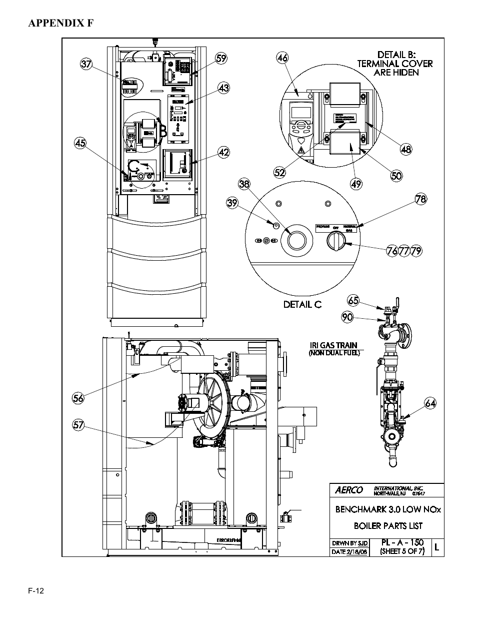 Appendix f | AERCO BMK 3.0 LN Dual-Fuel Series Gas Fired Low NOx Boiler System User Manual | Page 110 / 136