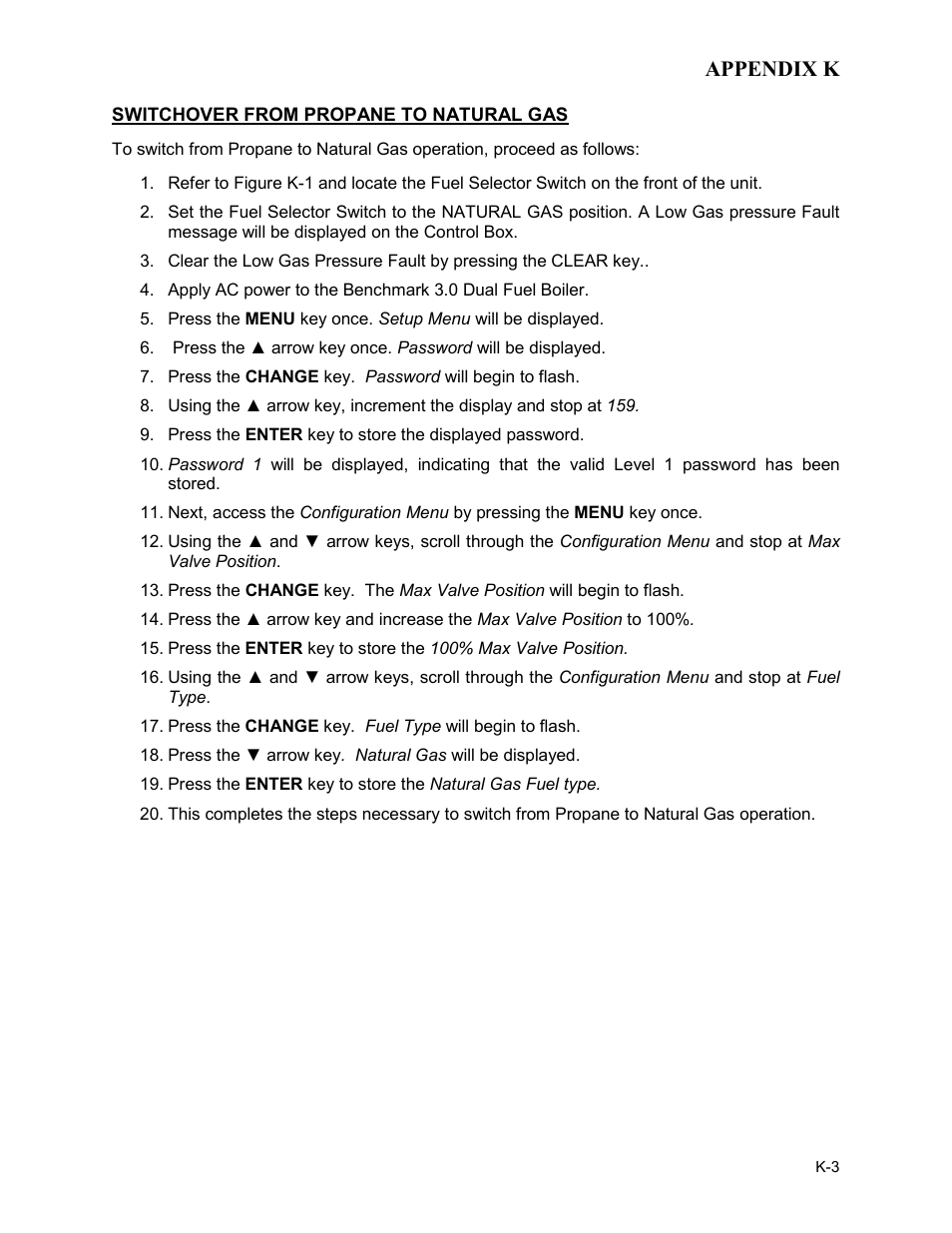AERCO BMK 3.0 LN Dual-Fuel Series Gas Fired Low NOx Boiler System User Manual | Page 131 / 136