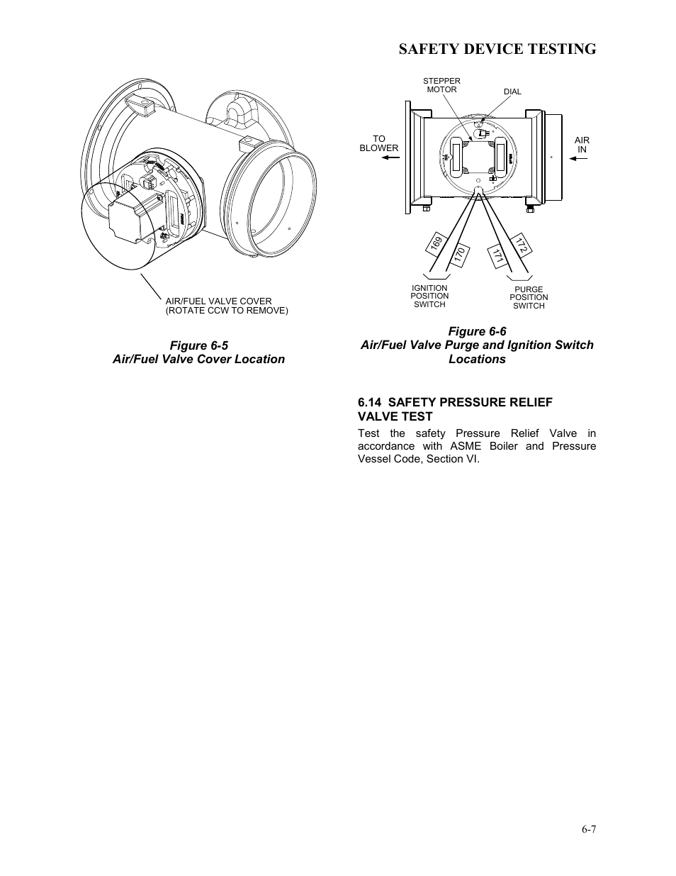 14 safety pressure relief valve test, Safety device testing | AERCO BMK 3.0 LN Dual-Fuel Series Gas Fired Low NOx Boiler System User Manual | Page 55 / 136