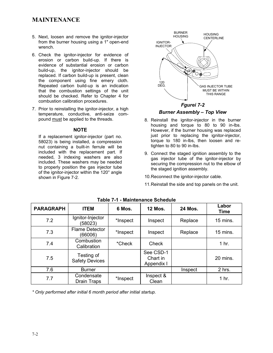 Maintenance | AERCO BMK 3.0 LN Dual-Fuel Series Gas Fired Low NOx Boiler System User Manual | Page 58 / 136