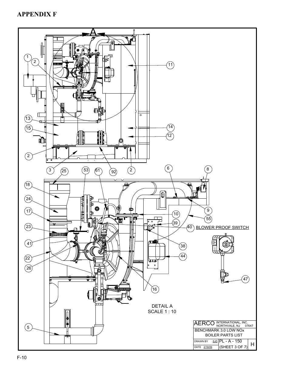 Appendix f, Aerco | AERCO BMK 3.0 LN Nat. Gas Jan 2011 User Manual | Page 102 / 129