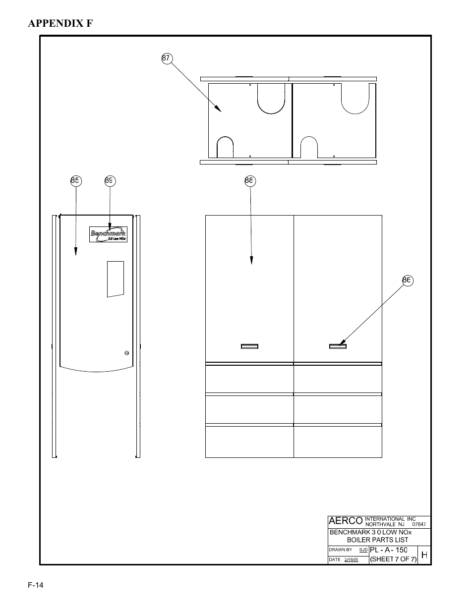 Appendix f | AERCO BMK 3.0 LN Nat. Gas Jan 2011 User Manual | Page 106 / 129