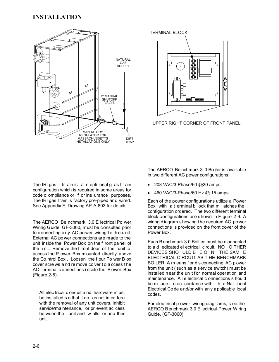 Installation | AERCO BMK 3.0 LN Nat. Gas Jan 2011 User Manual | Page 18 / 129