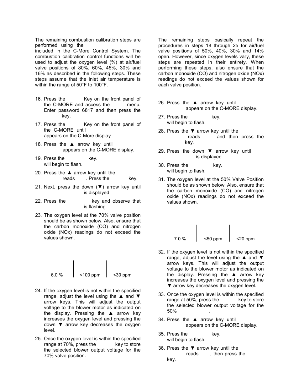 Initial start-up | AERCO BMK 3.0 LN Nat. Gas June 2010 User Manual | Page 38 / 129