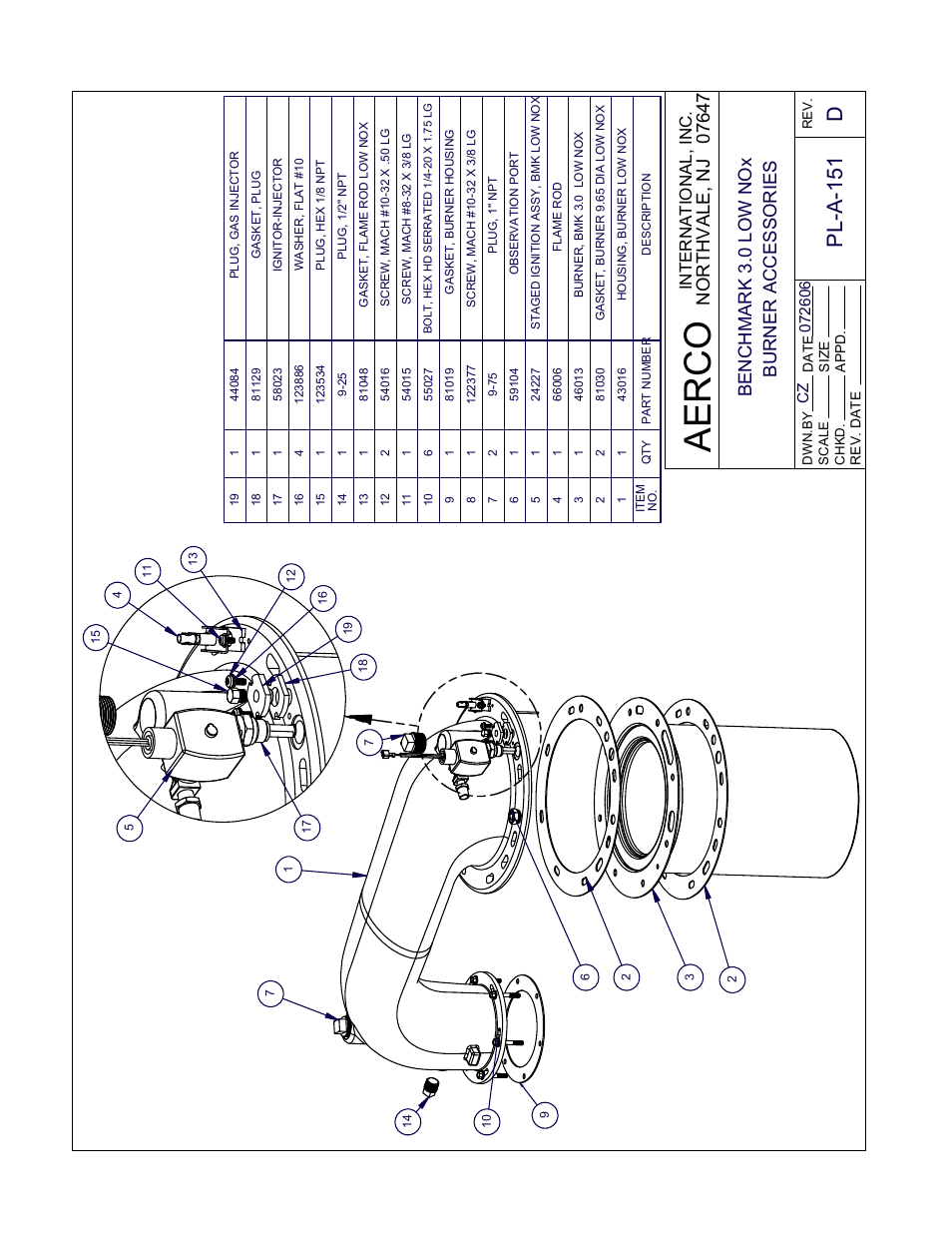 Ae rco, Appendix f, Pl-a-1 51 d | AERCO BMK 3.0 LN Nat. Gas June 2010 User Manual | Page 99 / 129