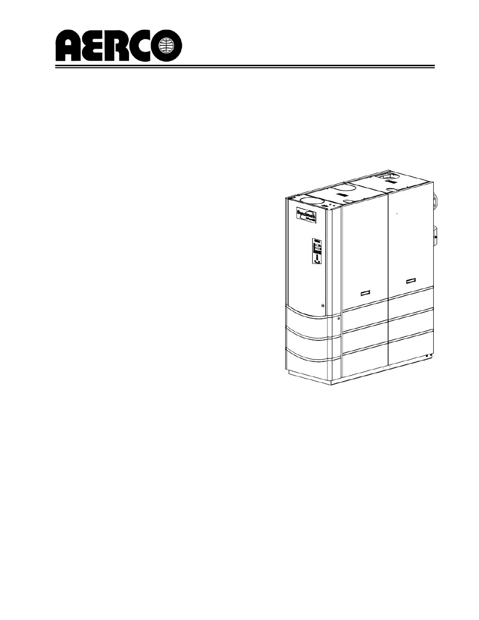 AERCO BMK 3.0 LN Nat. Gas APRIL 2009 User Manual | 125 pages