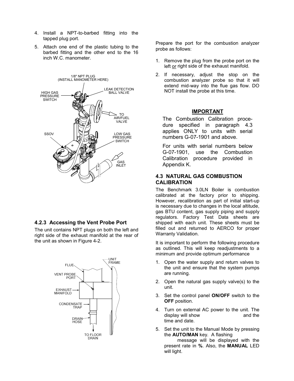 Initial start-up | AERCO BMK 3.0 LN Nat. Gas APRIL 2009 User Manual | Page 34 / 125