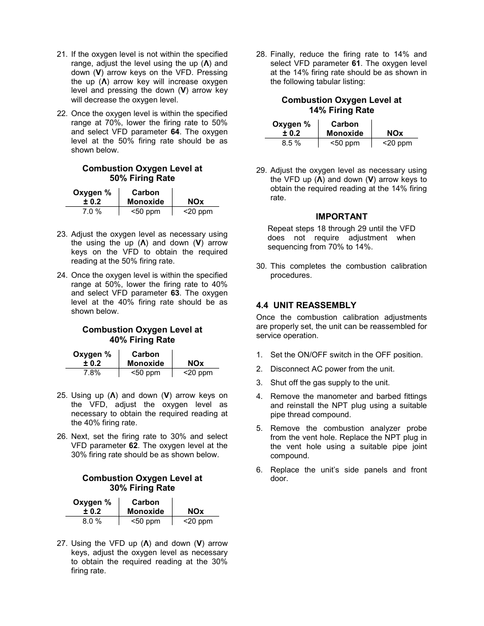 Initial start-up | AERCO BMK 3.0 LN Nat. Gas APRIL 2009 User Manual | Page 37 / 125