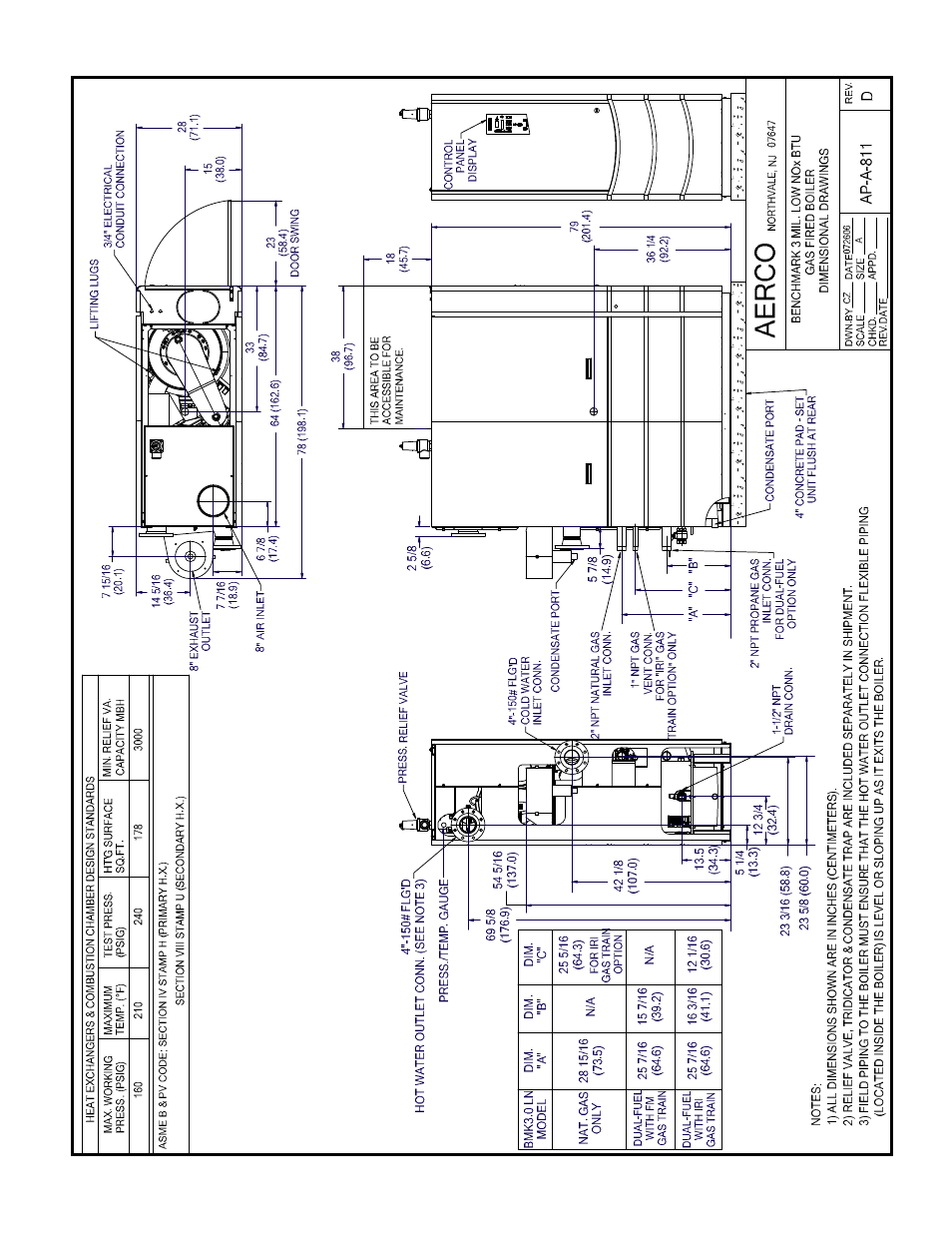 Appendix f - assembly drawings | AERCO BMK 3.0 LN Nat. Gas for Mass. only User Manual | Page 89 / 127