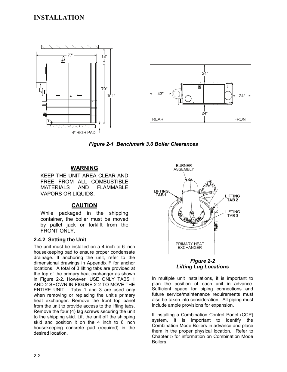 Installation | AERCO BMK 3.0 LN Nat. Gas Jan 2009 User Manual | Page 12 / 121