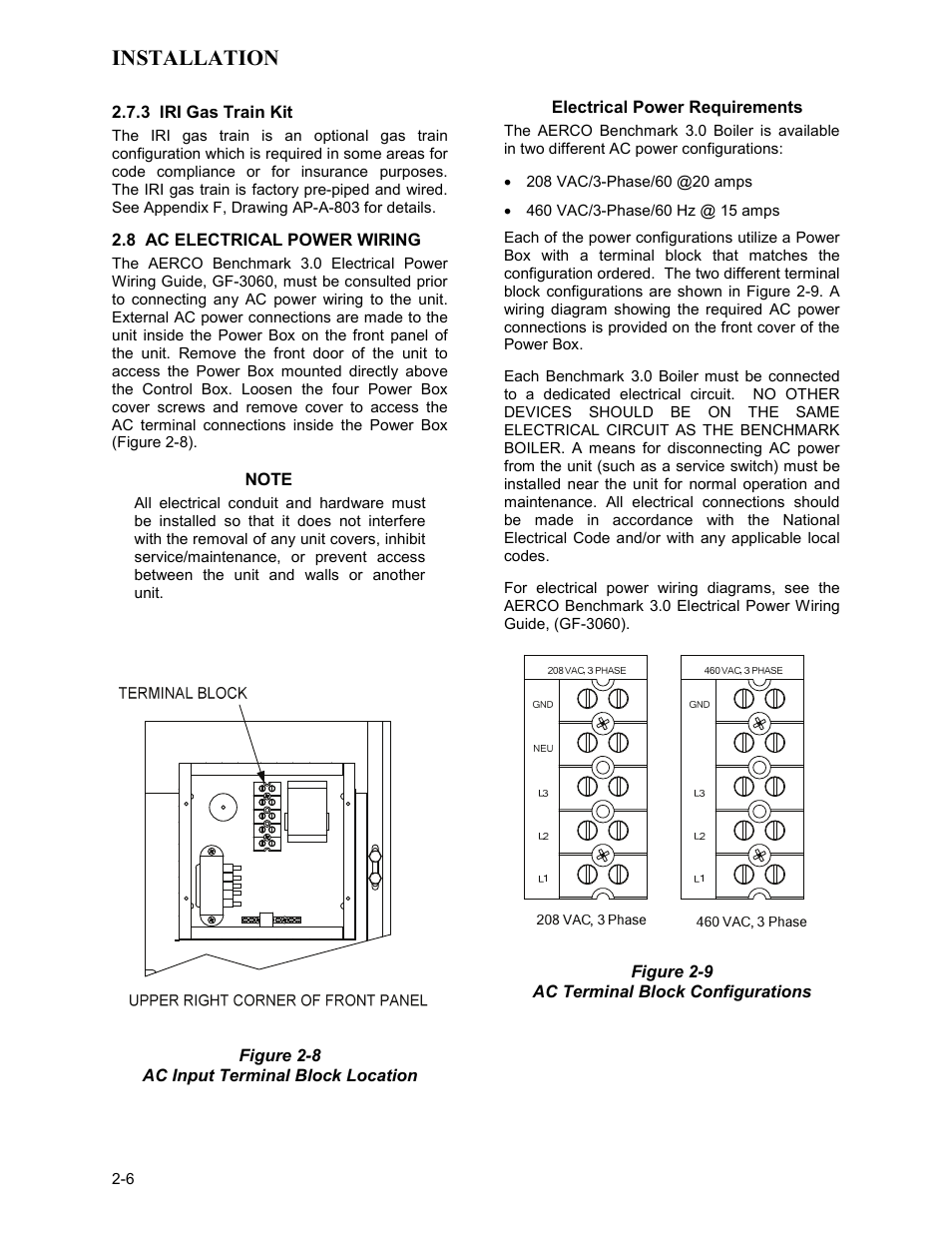Installation | AERCO BMK 3.0 LN Nat. Gas Jan 2009 User Manual | Page 16 / 121