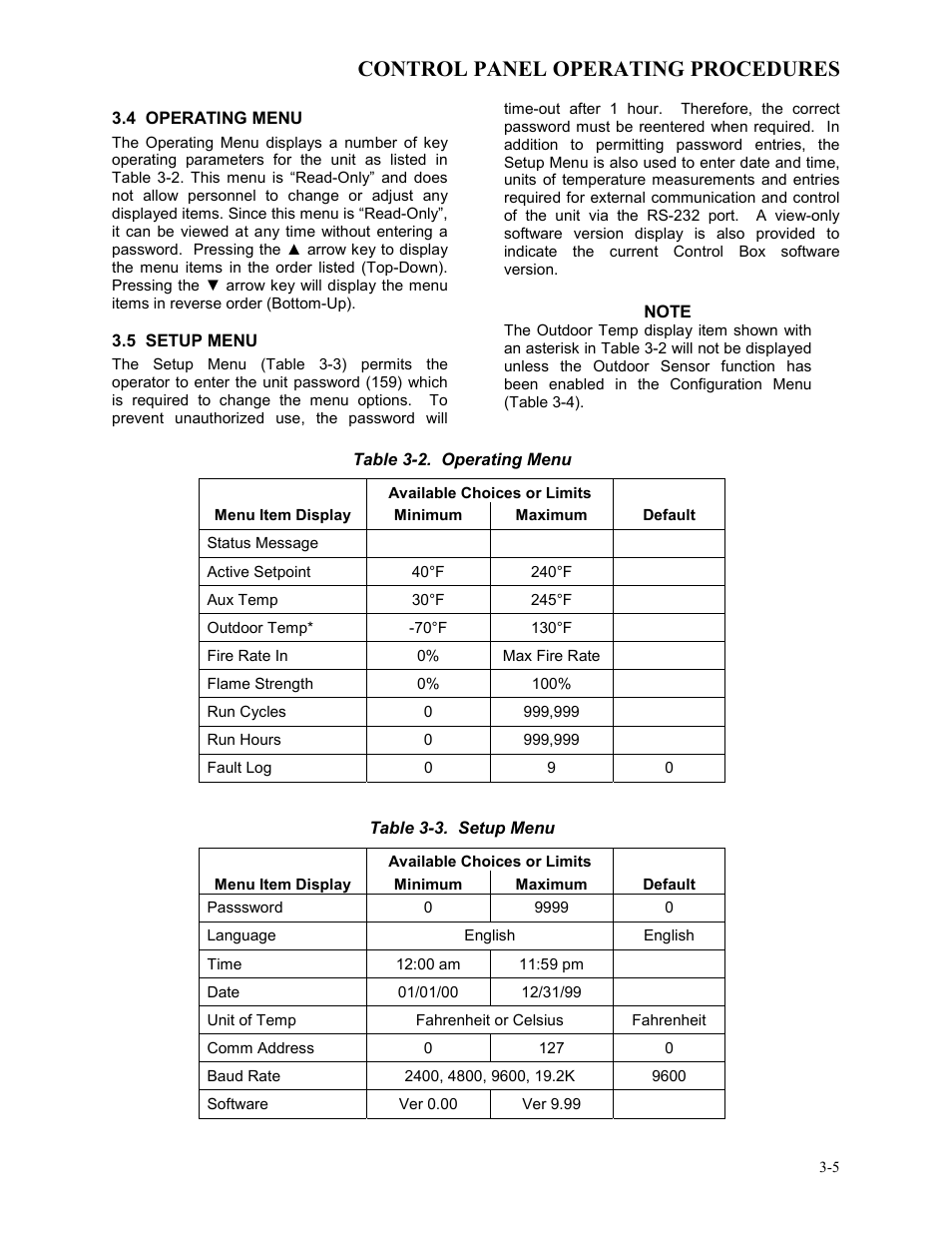 Control panel operating procedures | AERCO BMK 3.0 LN Nat. Gas Jan 2009 User Manual | Page 27 / 121