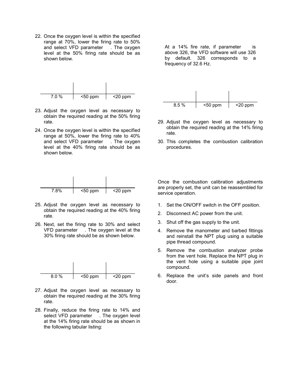 Initial start-up | AERCO BMK 3.0 LN Nat. Gas Jan 2009 User Manual | Page 37 / 121