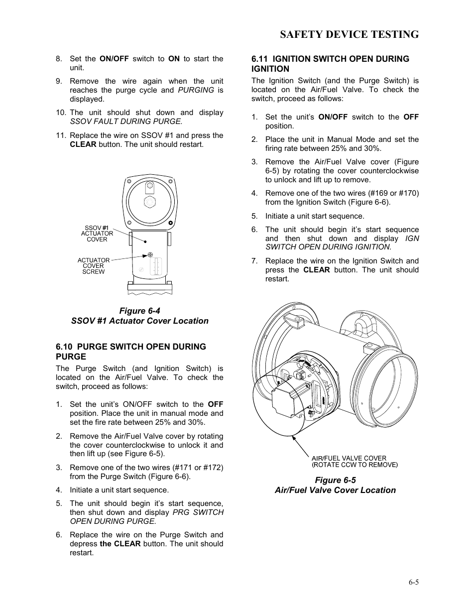 Safety device testing | AERCO BMK 3.0 LN Nat. Gas Jan 2009 User Manual | Page 49 / 121