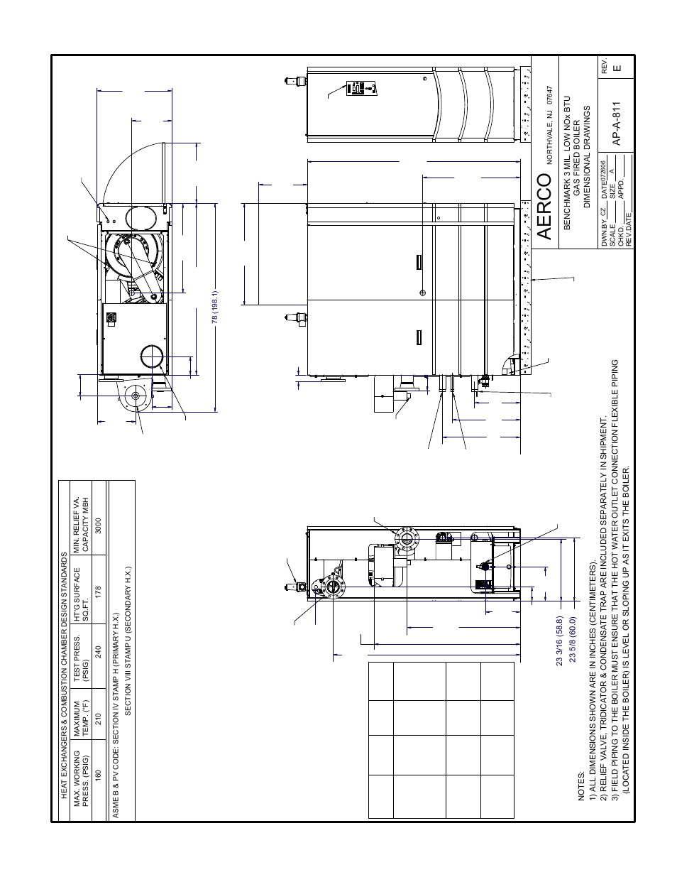 Appendix f - assembly drawings, Ae rc o, Appendix f | Eap- a- 81 1 | AERCO BMK 3.0 LN Dual Fuel Jan 2011 User Manual | Page 99 / 137