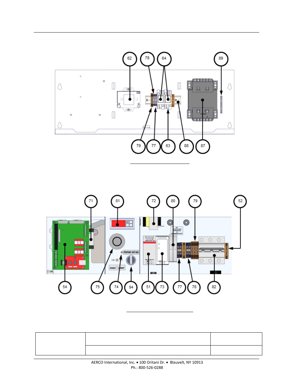 Benchmark 6000 df part list | AERCO BMK 6000 Dual Fuel User Manual | Page 181 / 219