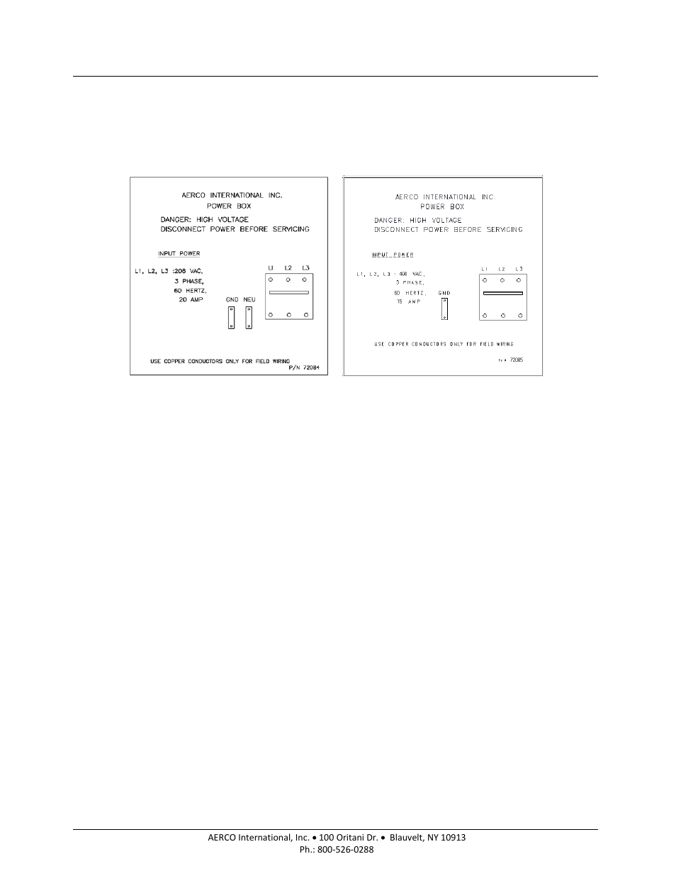 1 electrical power requirements, 10 field control wiring | AERCO BMK 6000 User Manual | Page 27 / 210