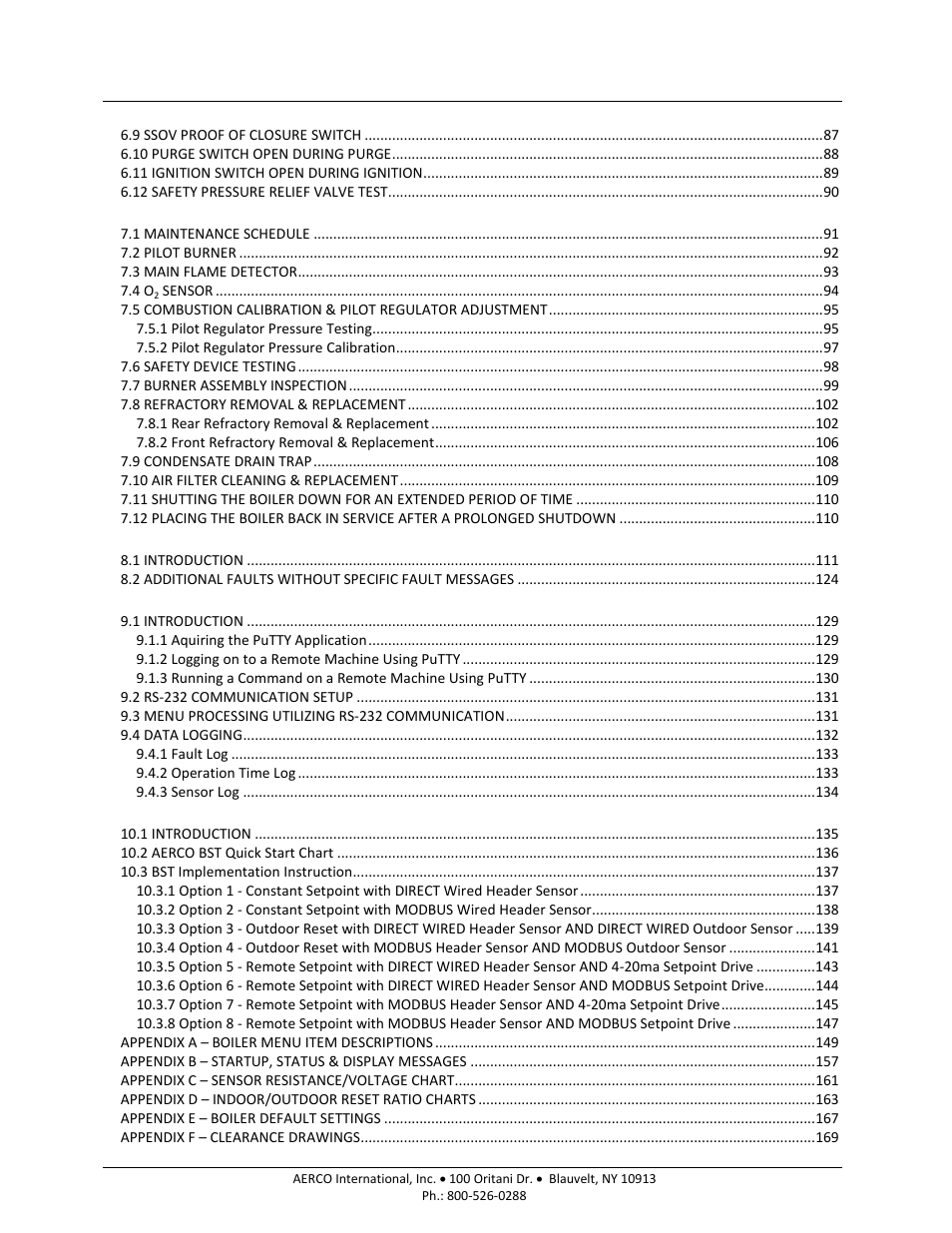 Benchmark 6000 boiler, Installation, operation & maintenance manual | AERCO BMK 6000 User Manual | Page 5 / 210