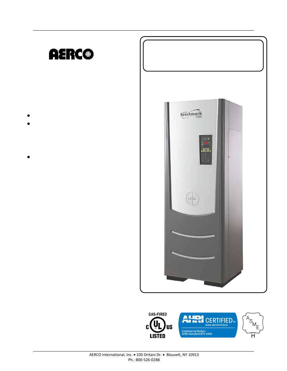 AERCO BMK 1000 User Manual | 192 pages