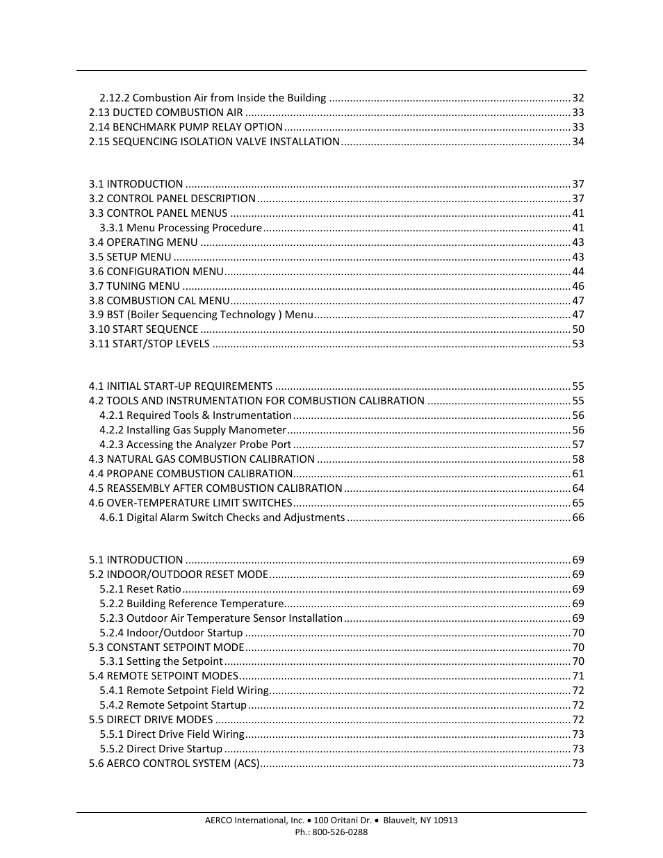 AERCO BMK 1000 User Manual | Page 4 / 192