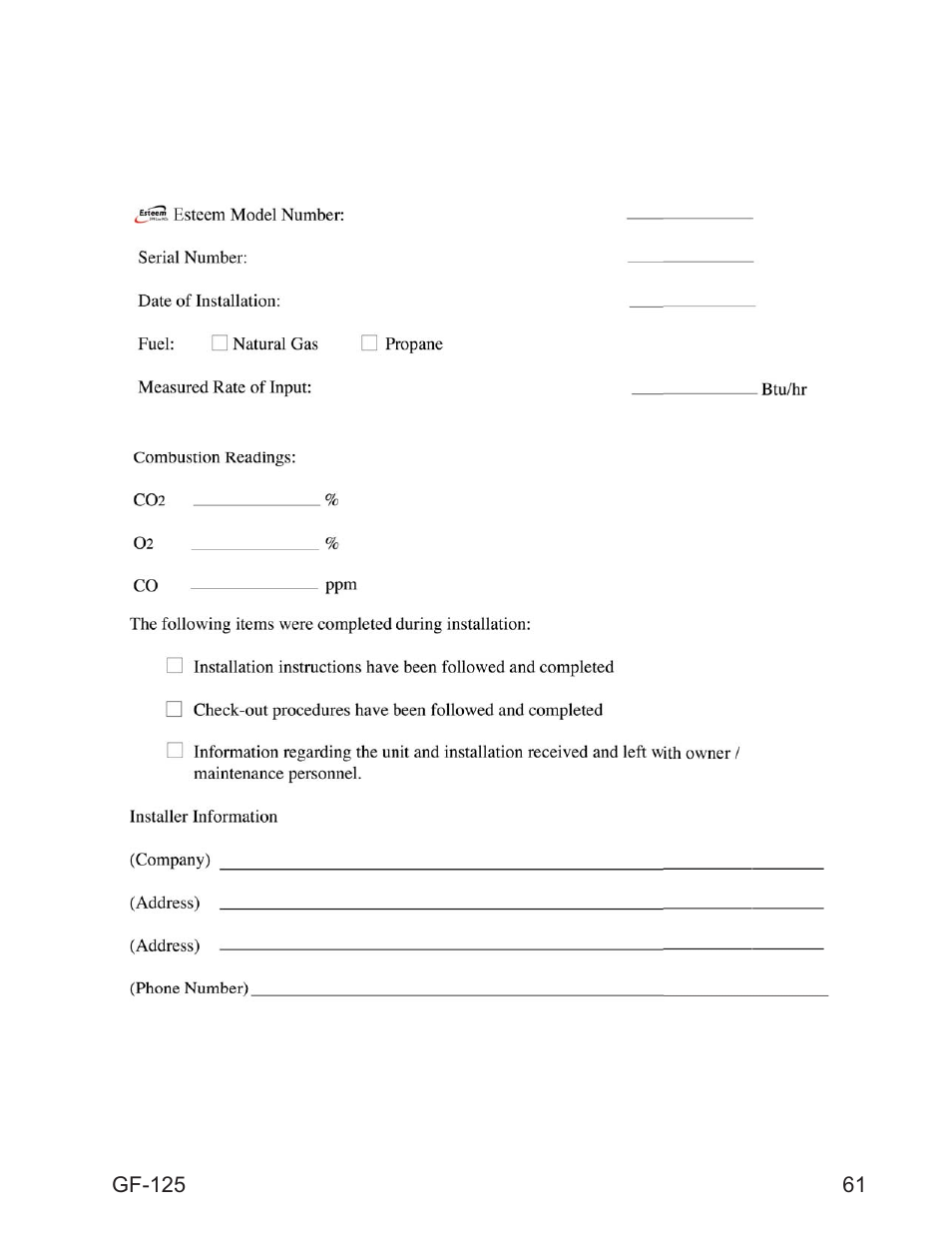 AERCO Esteem O&M Manual User Manual | Page 67 / 98