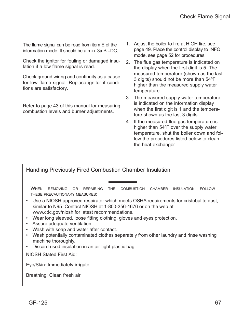 Warning | AERCO Esteem O&M Manual User Manual | Page 73 / 98