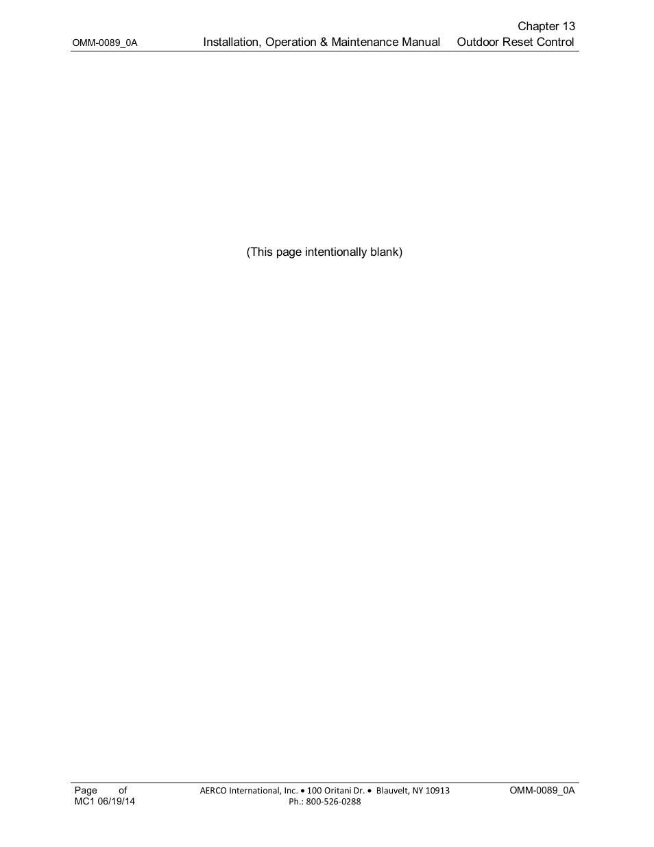 AERCO Esteem Boiler with EZ-Set Controller User Manual | Page 102 / 188