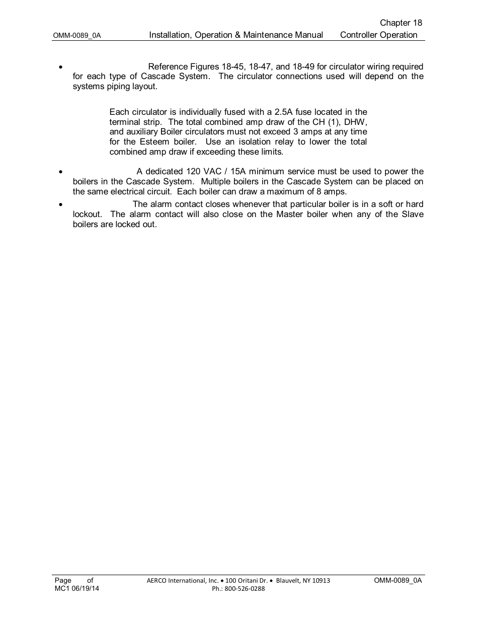 AERCO Esteem Boiler with EZ-Set Controller User Manual | Page 150 / 188