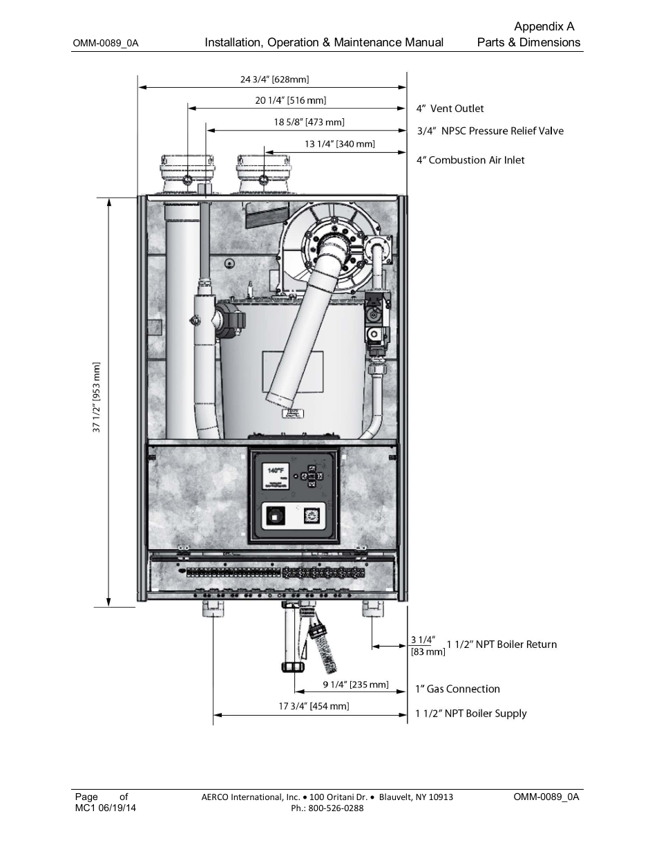 AERCO Esteem Boiler with EZ-Set Controller User Manual | Page 180 / 188